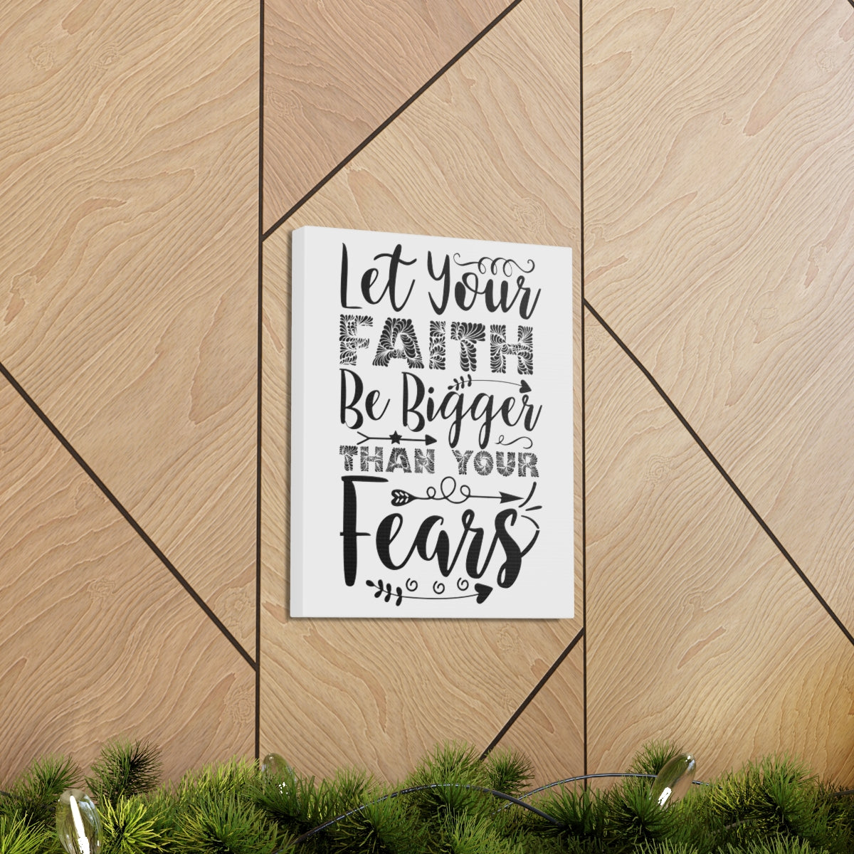 Scripture Walls Than Your Fears Hebrews 13:6 Christian Wall Art Print Ready to Hang Unframed-Express Your Love Gifts