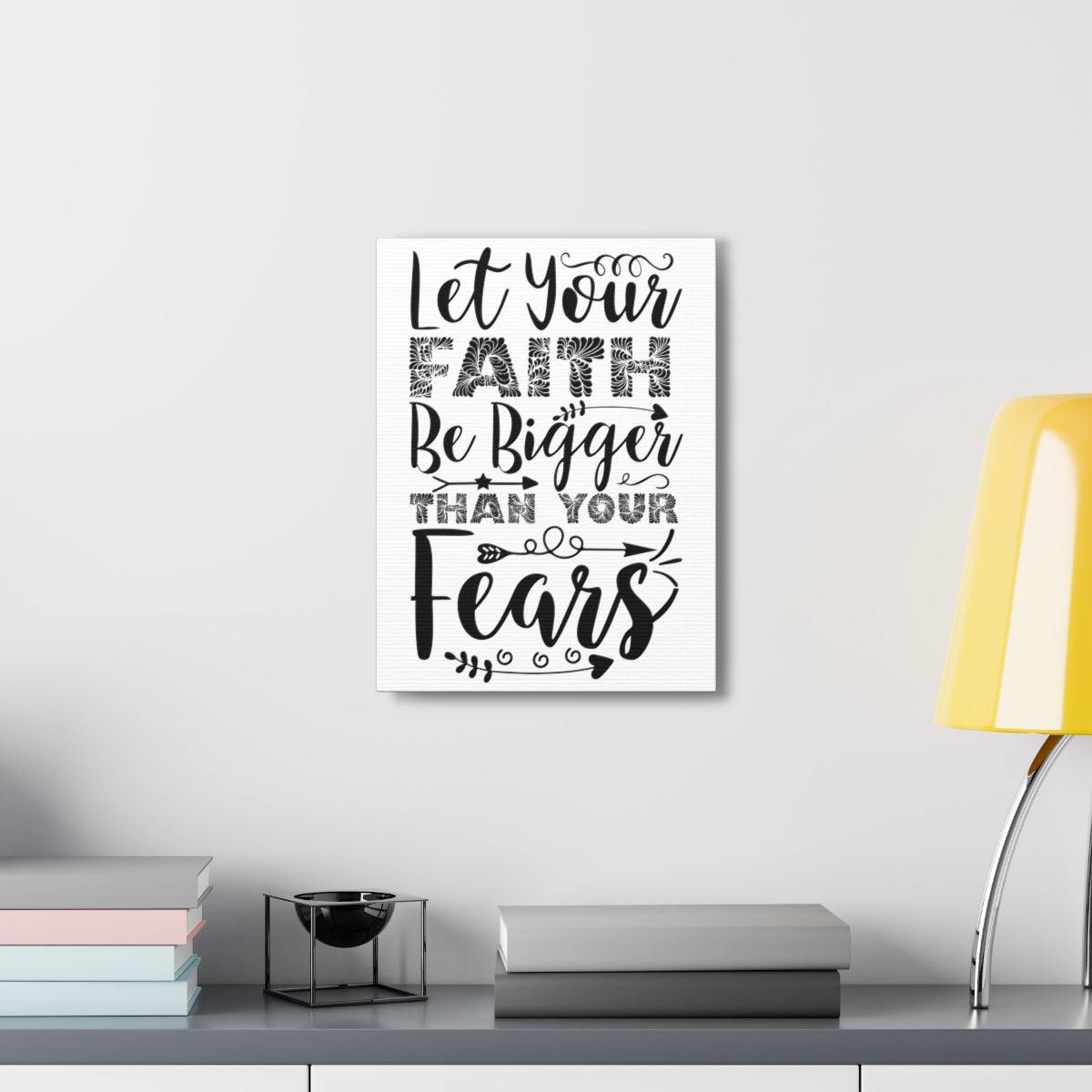 Scripture Walls Than Your Fears Hebrews 13:6 Christian Wall Art Print Ready to Hang Unframed-Express Your Love Gifts