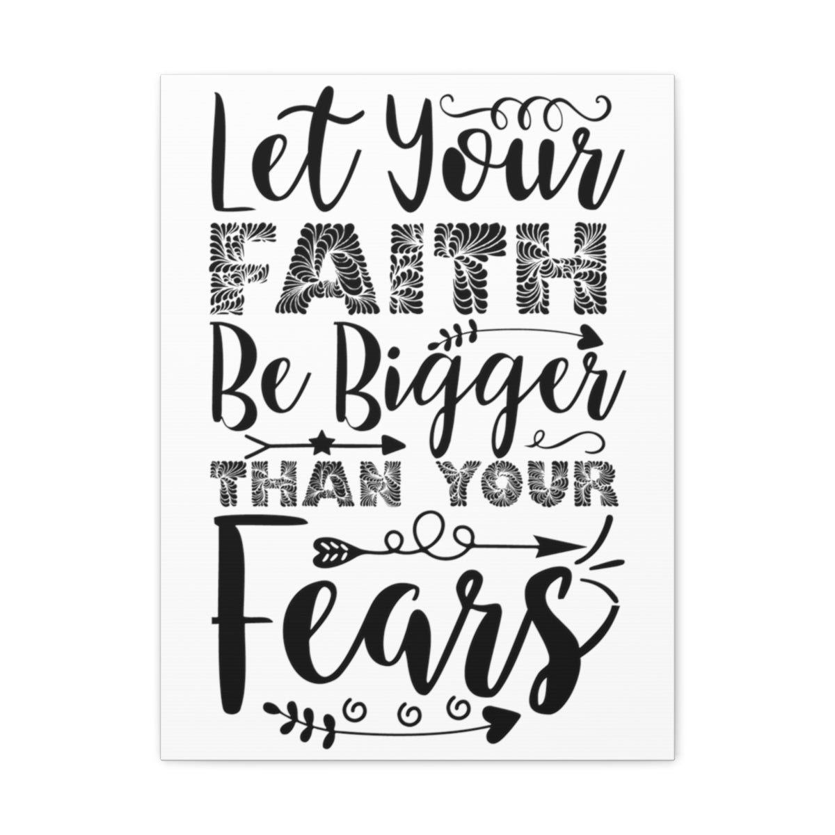 Scripture Walls Than Your Fears Hebrews 13:6 Christian Wall Art Print Ready to Hang Unframed-Express Your Love Gifts