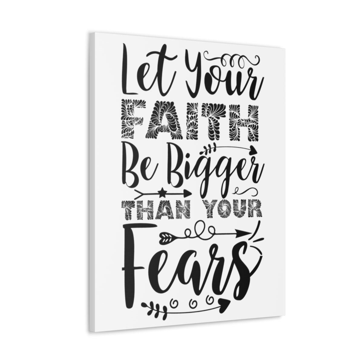 Scripture Walls Than Your Fears Hebrews 13:6 Christian Wall Art Print Ready to Hang Unframed-Express Your Love Gifts