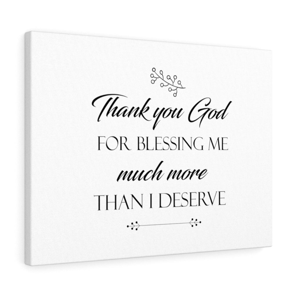 Scripture Walls Thank You God For Blessing Me Bible Verse Canvas Christian Wall Art Ready to Hang Unframed-Express Your Love Gifts