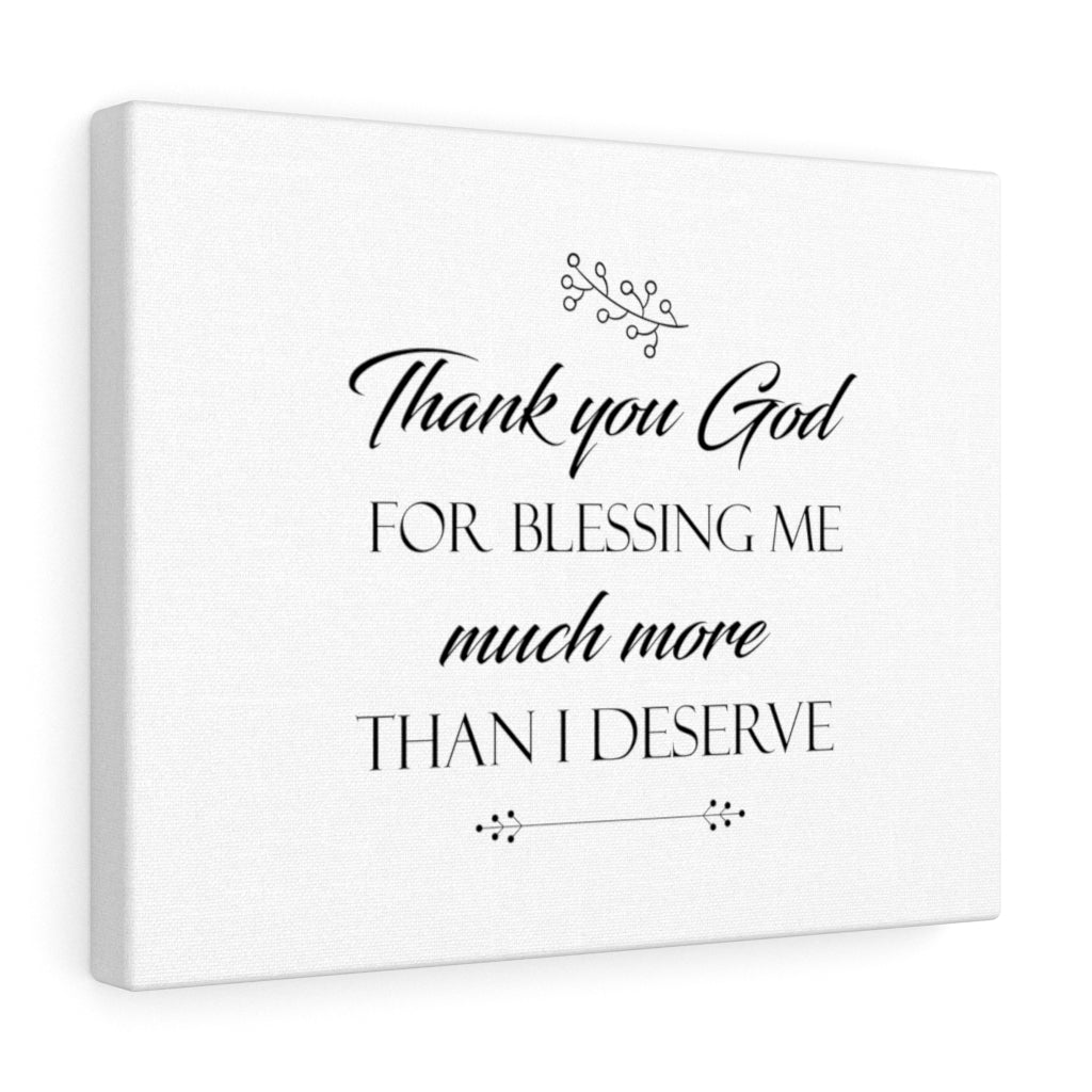 Scripture Walls Thank You God For Blessing Me Bible Verse Canvas Christian Wall Art Ready to Hang Unframed-Express Your Love Gifts