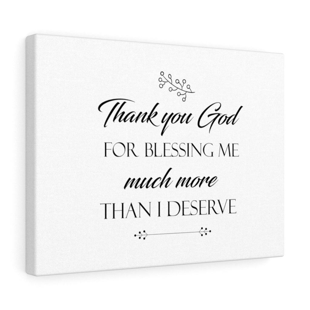 Scripture Walls Thank You God For Blessing Me Bible Verse Canvas Christian Wall Art Ready to Hang Unframed-Express Your Love Gifts