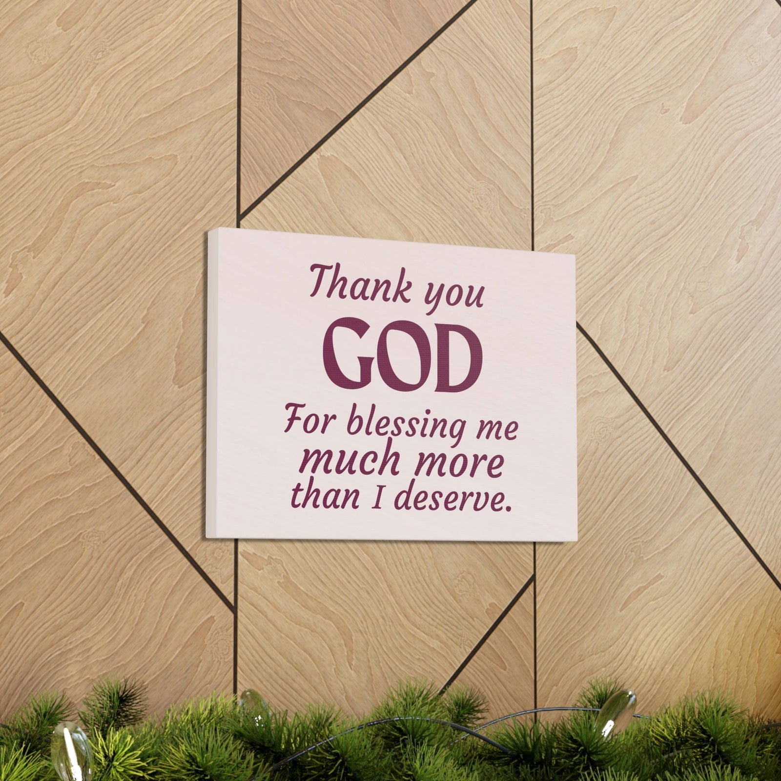 Scripture Walls Thank You God Pink Colossians 3:17 Bible Verse Canvas Christian Wall Art Ready to Hang Unframed-Express Your Love Gifts