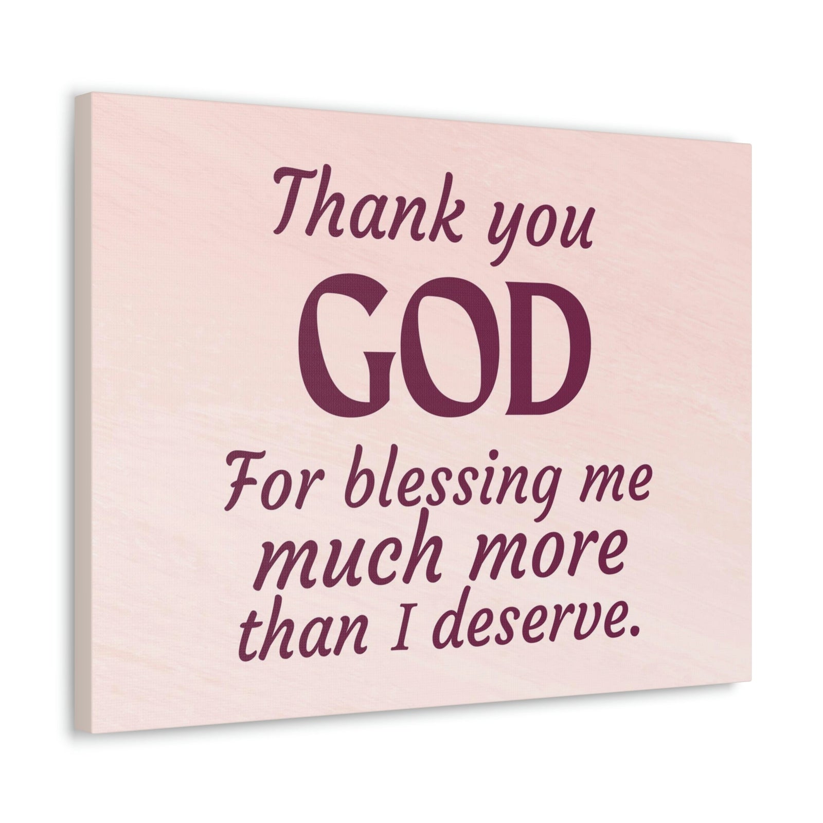 Scripture Walls Thank You God Pink Colossians 3:17 Bible Verse Canvas Christian Wall Art Ready to Hang Unframed-Express Your Love Gifts