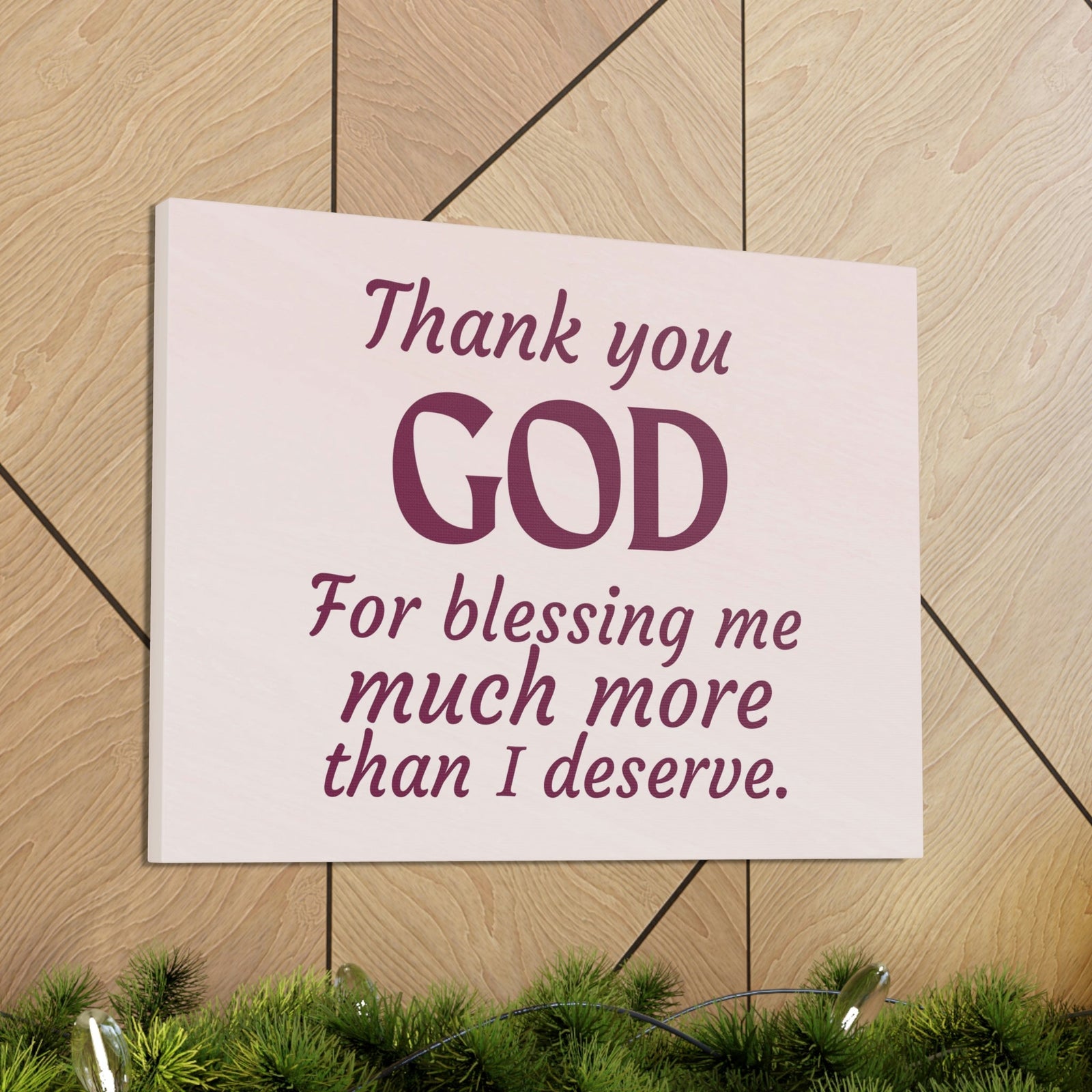 Scripture Walls Thank You God Pink Colossians 3:17 Bible Verse Canvas Christian Wall Art Ready to Hang Unframed-Express Your Love Gifts