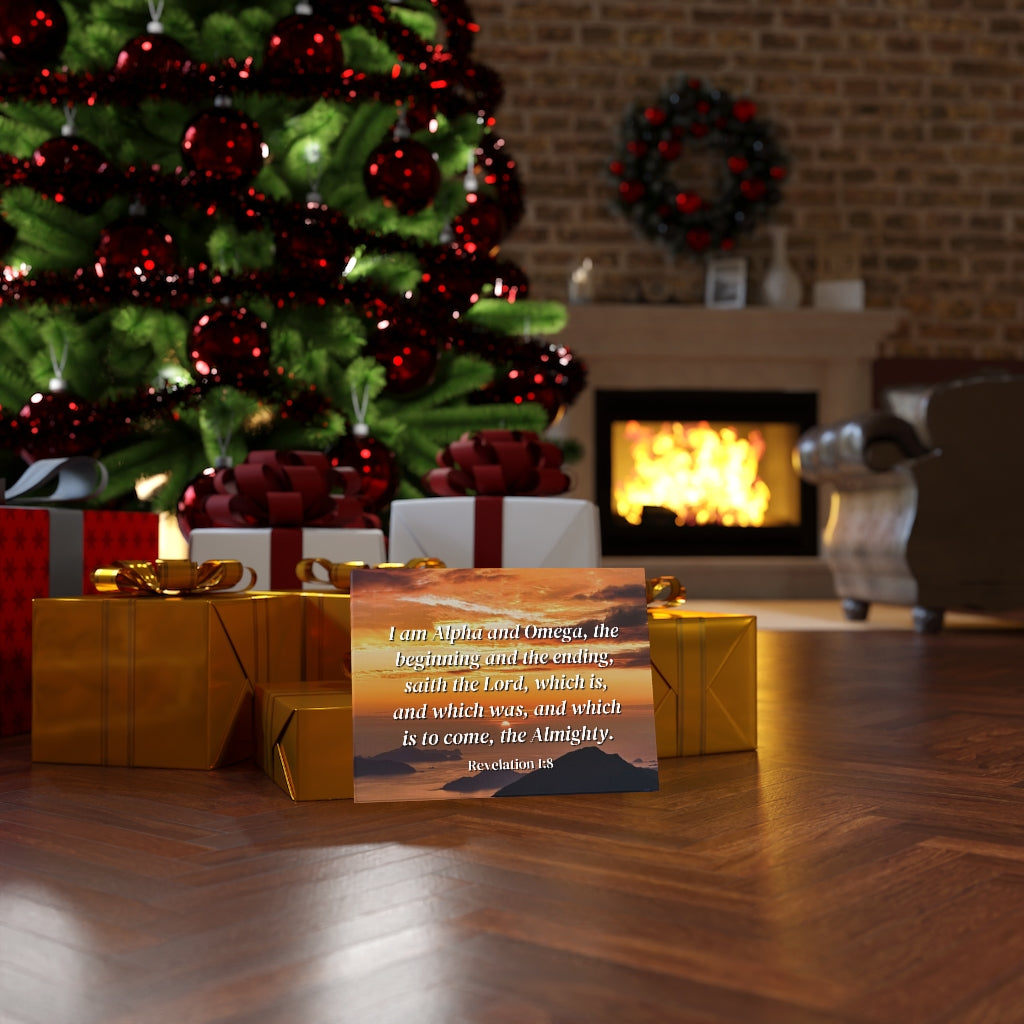 Scripture Walls The Almighty Revelation 1:8 Bible Verse Canvas Christian Wall Art Ready to Hang Unframed-Express Your Love Gifts