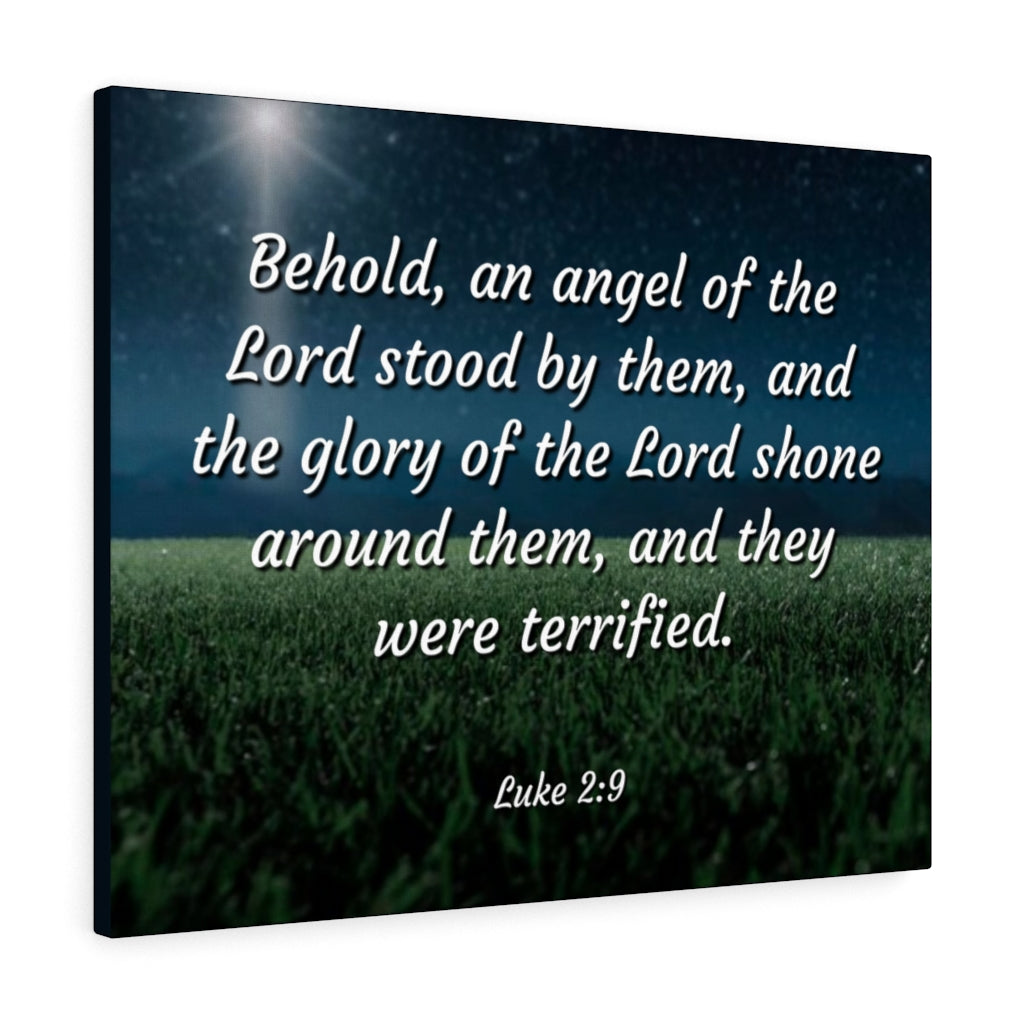 Scripture Walls The Angel Luke 2:9 Bible Verse Canvas Christian Wall Art Ready to Hang Unframed-Express Your Love Gifts