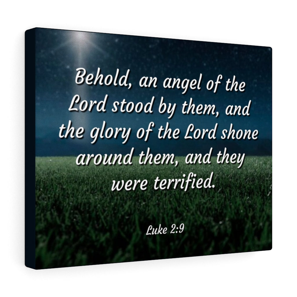Scripture Walls The Angel Luke 2:9 Bible Verse Canvas Christian Wall Art Ready to Hang Unframed-Express Your Love Gifts