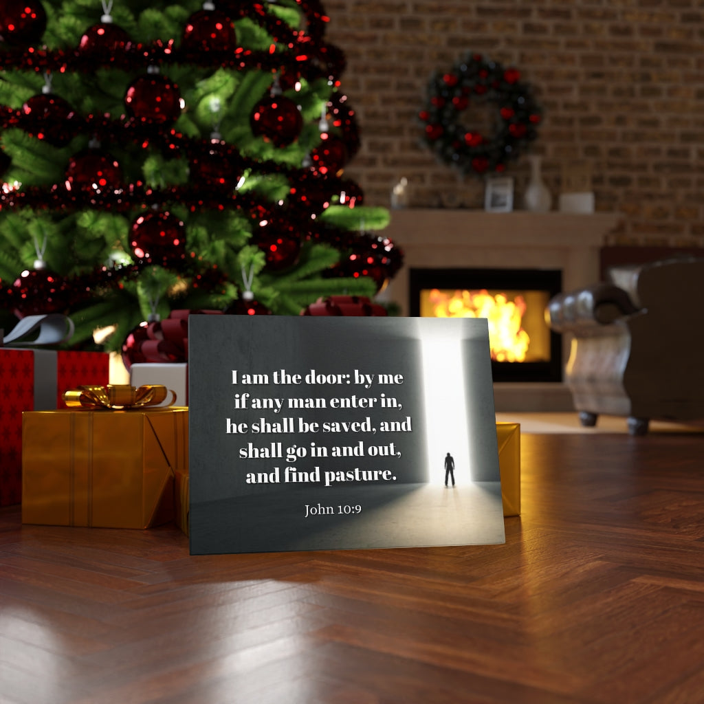 Scripture Walls The Door John 10:9 Bible Verse Canvas Christian Wall Art Ready to Hang Unframed-Express Your Love Gifts
