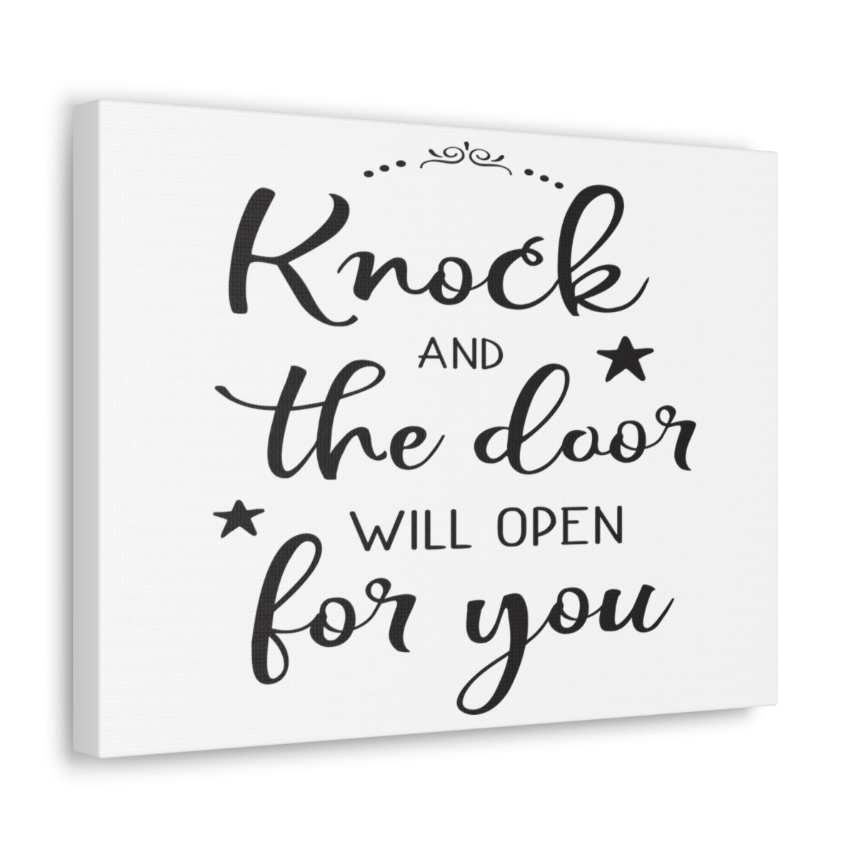 Scripture Walls The Door Will Matthew 7:7âÂÂ8 Christian Wall Art Print Ready to Hang Unframed-Express Your Love Gifts