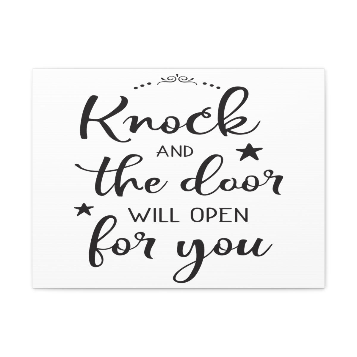 Scripture Walls The Door Will Matthew 7:7âÂÂ8 Christian Wall Art Print Ready to Hang Unframed-Express Your Love Gifts
