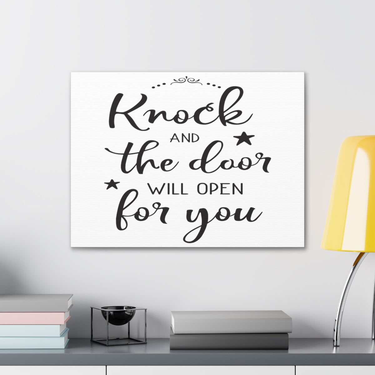 Scripture Walls The Door Will Matthew 7:7âÂÂ8 Christian Wall Art Print Ready to Hang Unframed-Express Your Love Gifts