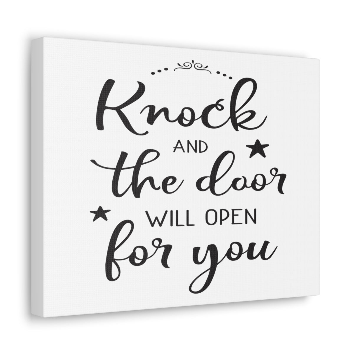 Scripture Walls The Door Will Matthew 7:7âÂÂ8 Christian Wall Art Print Ready to Hang Unframed-Express Your Love Gifts