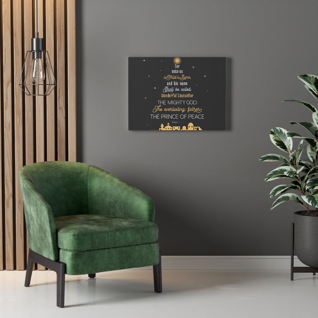 Scripture Walls The Everlasting Father Isaiah 9:6 Bible Verse Canvas Christian Wall Art Ready to Hang Unframed-Express Your Love Gifts