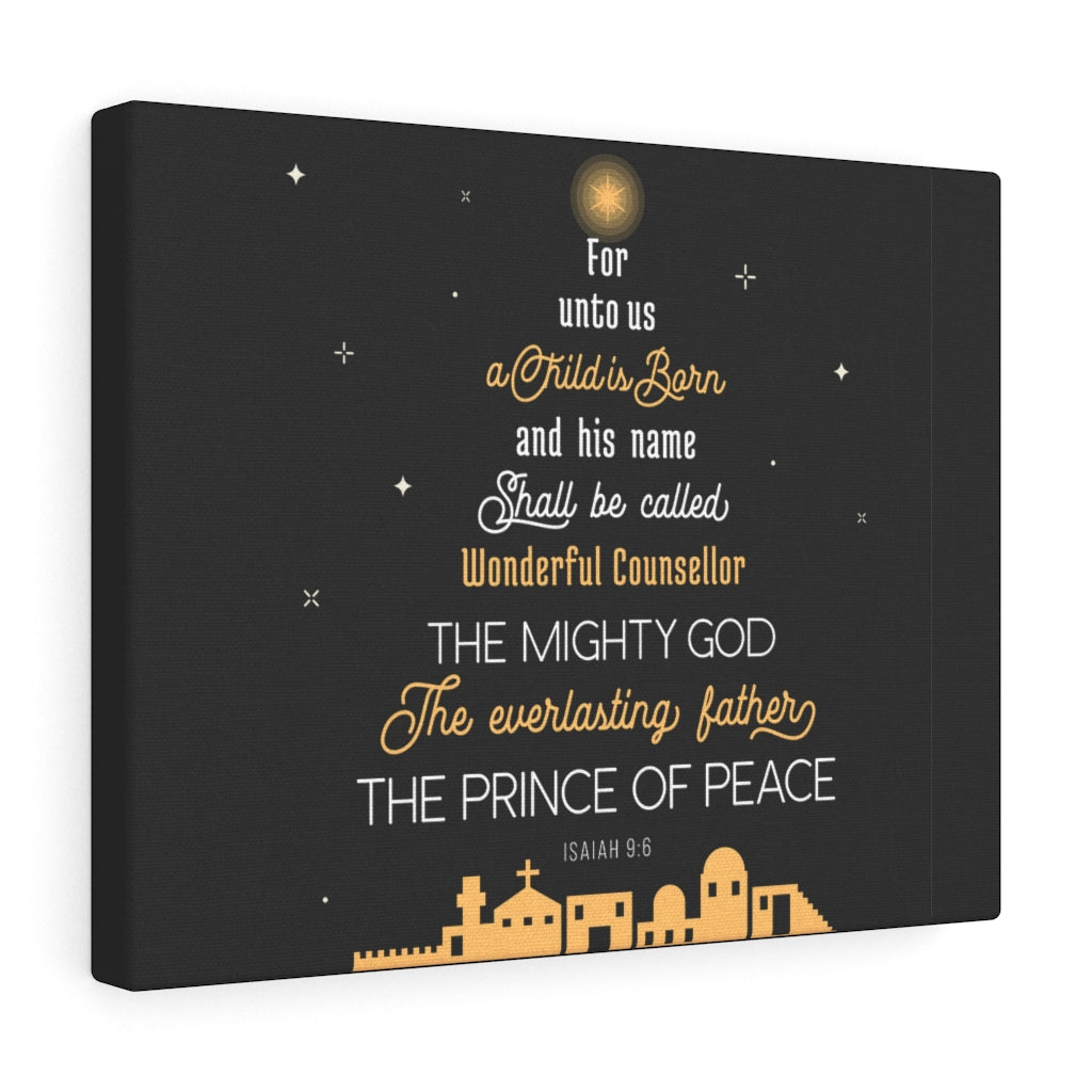 Scripture Walls The Everlasting Father Isaiah 9:6 Bible Verse Canvas Christian Wall Art Ready to Hang Unframed-Express Your Love Gifts