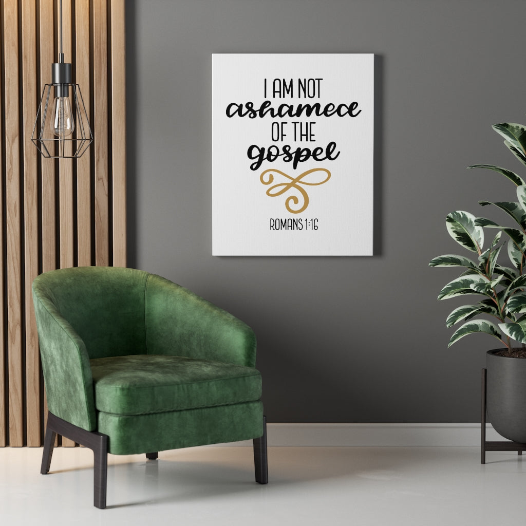 Scripture Walls The Gospel Romans 1:16 Bible Verse Canvas Christian Wall Art Ready to Hang Unframed-Express Your Love Gifts