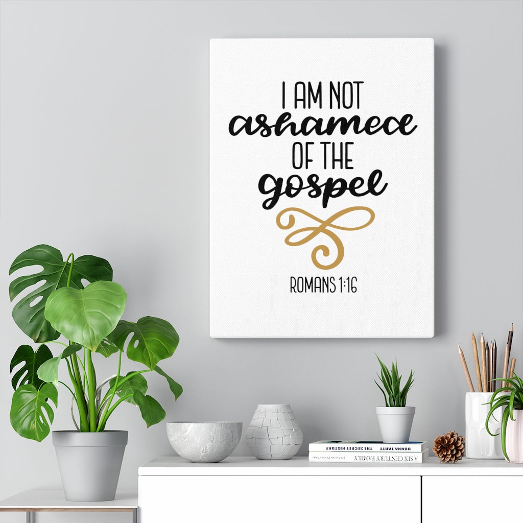 Scripture Walls The Gospel Romans 1:16 Bible Verse Canvas Christian Wall Art Ready to Hang Unframed-Express Your Love Gifts