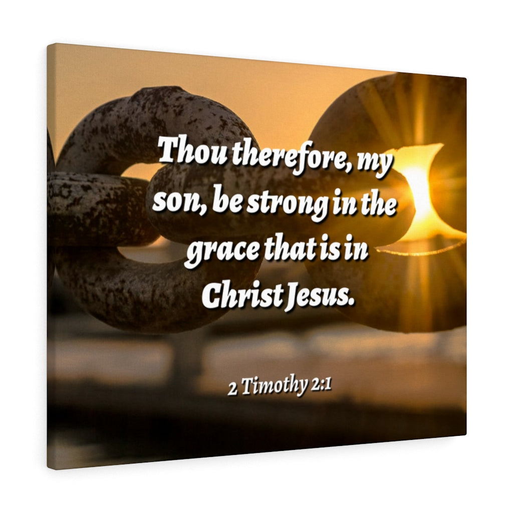 Scripture Walls The Grace 2 Timothy 2:1 Bible Verse Canvas Christian Wall Art Ready to Hang Unframed-Express Your Love Gifts