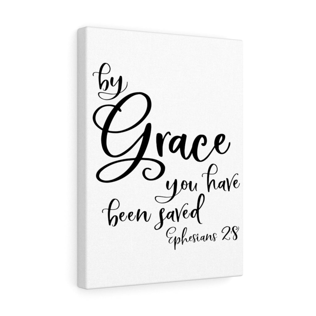 Scripture Walls The Grace You Ephesian 2:8 Bible Verse Canvas Christian Wall Art Ready to Hang Unframed-Express Your Love Gifts