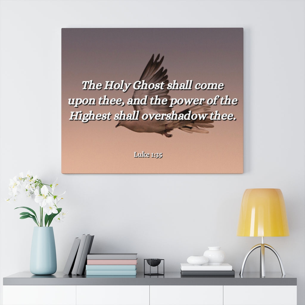 Scripture Walls The Highest Luke 1:35 Bible Verse Canvas Christian Wall Art Ready to Hang Unframed-Express Your Love Gifts