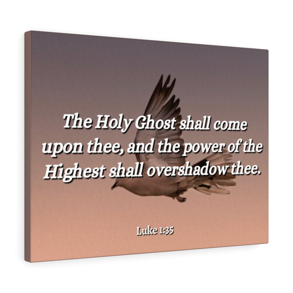 Scripture Walls The Highest Luke 1:35 Bible Verse Canvas Christian Wall Art Ready to Hang Unframed-Express Your Love Gifts