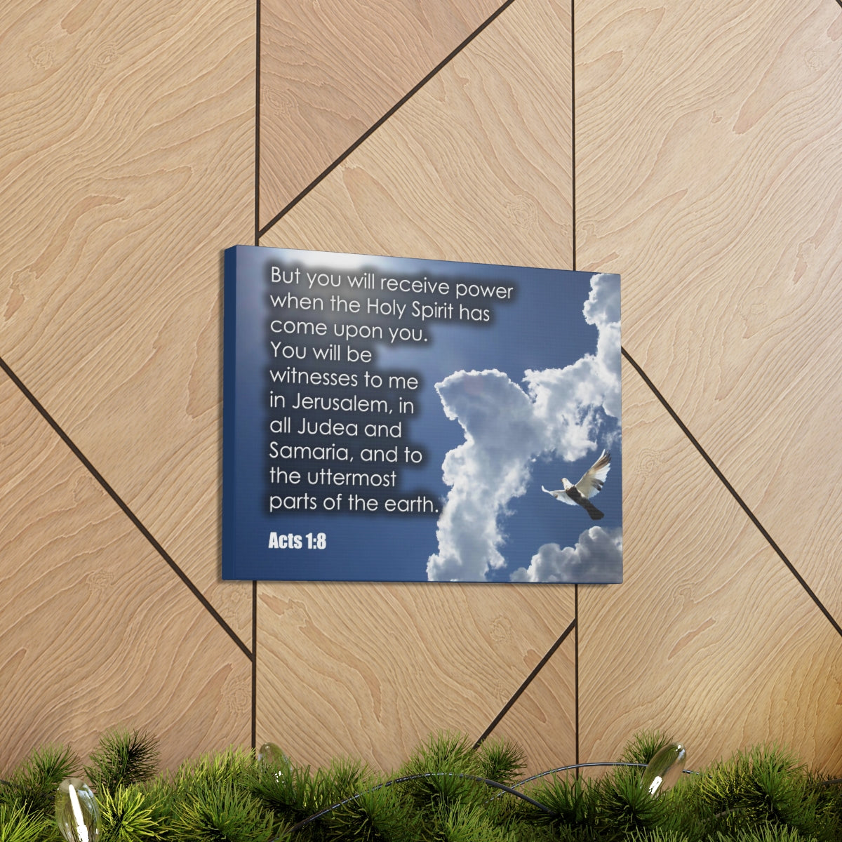 Scripture Walls The Holy Spirit Has Come Acts 1:8 Christian Wall Art Bible Verse Print Ready to Hang Unframed-Express Your Love Gifts