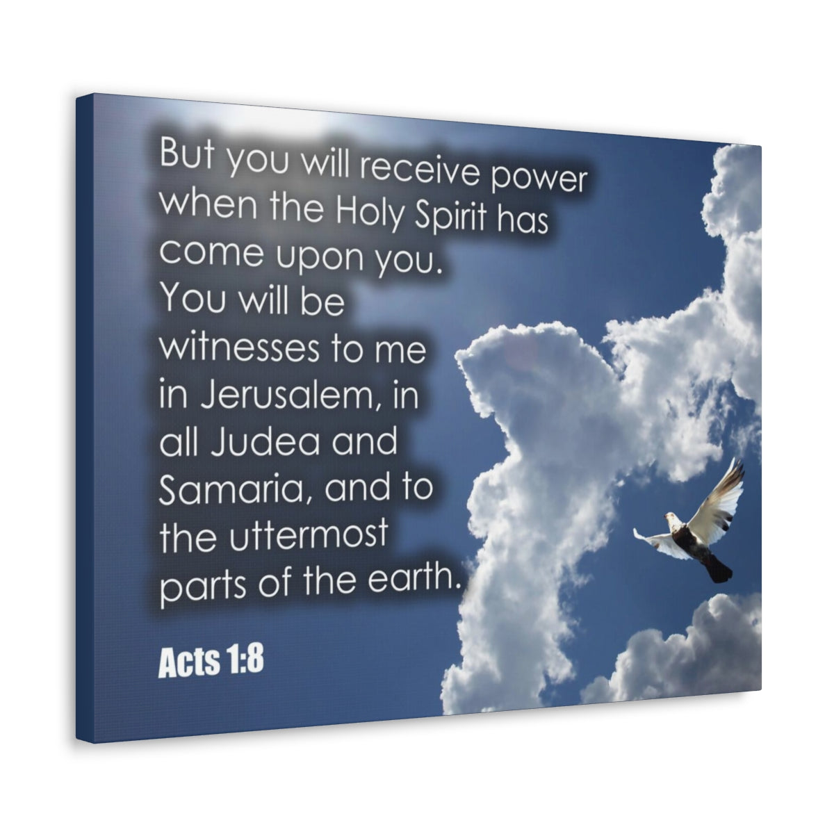 Scripture Walls The Holy Spirit Has Come Acts 1:8 Christian Wall Art Bible Verse Print Ready to Hang Unframed-Express Your Love Gifts