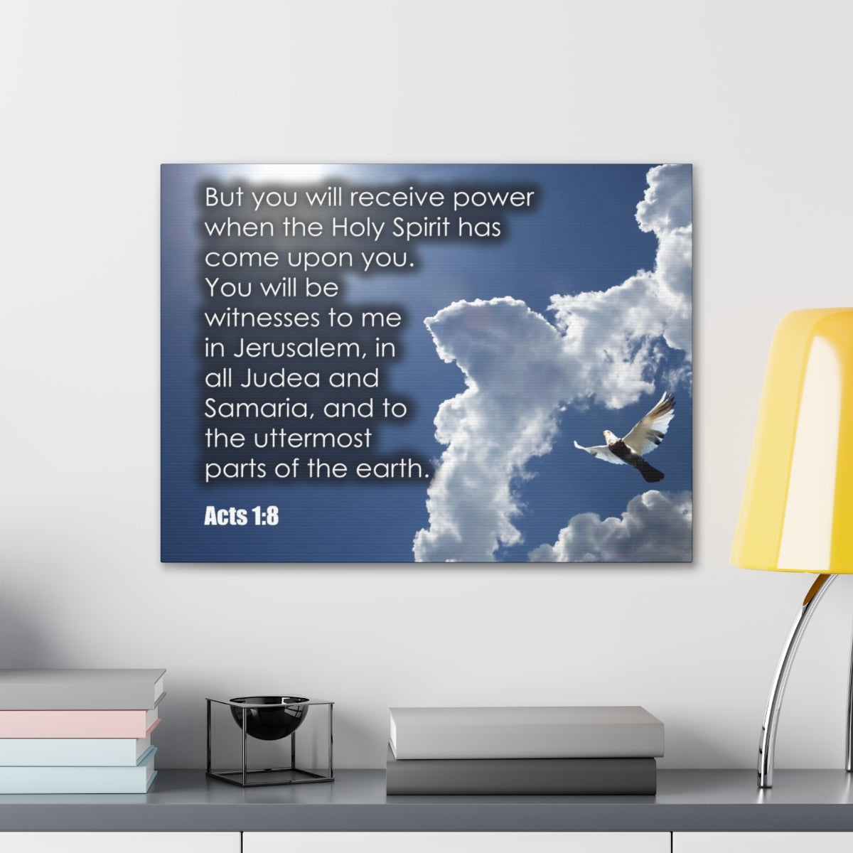 Scripture Walls The Holy Spirit Has Come Acts 1:8 Christian Wall Art Bible Verse Print Ready to Hang Unframed-Express Your Love Gifts