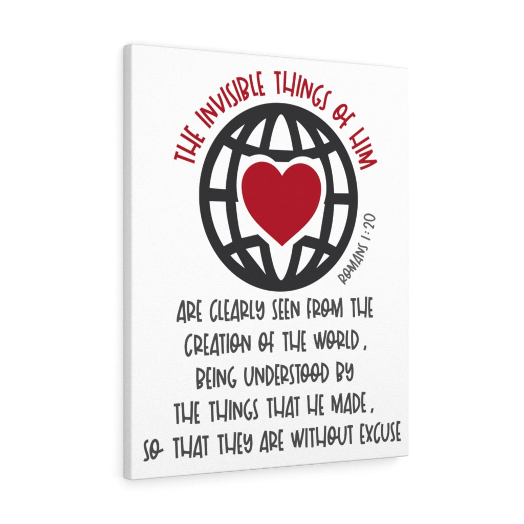 Scripture Walls The Invisible Things Romans 1:20 Bible Verse Canvas Christian Wall Art Ready to Hang Unframed-Express Your Love Gifts