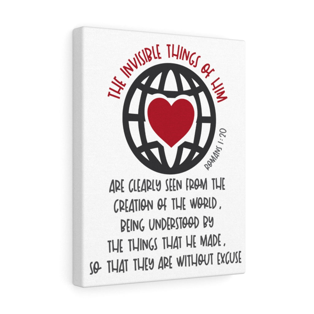 Scripture Walls The Invisible Things Romans 1:20 Bible Verse Canvas Christian Wall Art Ready to Hang Unframed-Express Your Love Gifts