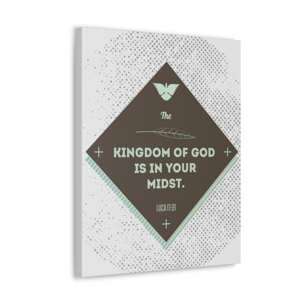 Scripture Walls The Kingdom Of God Luca 17:21 Bible Verse Canvas Christian Wall Art Ready To Hang Unframed-Express Your Love Gifts