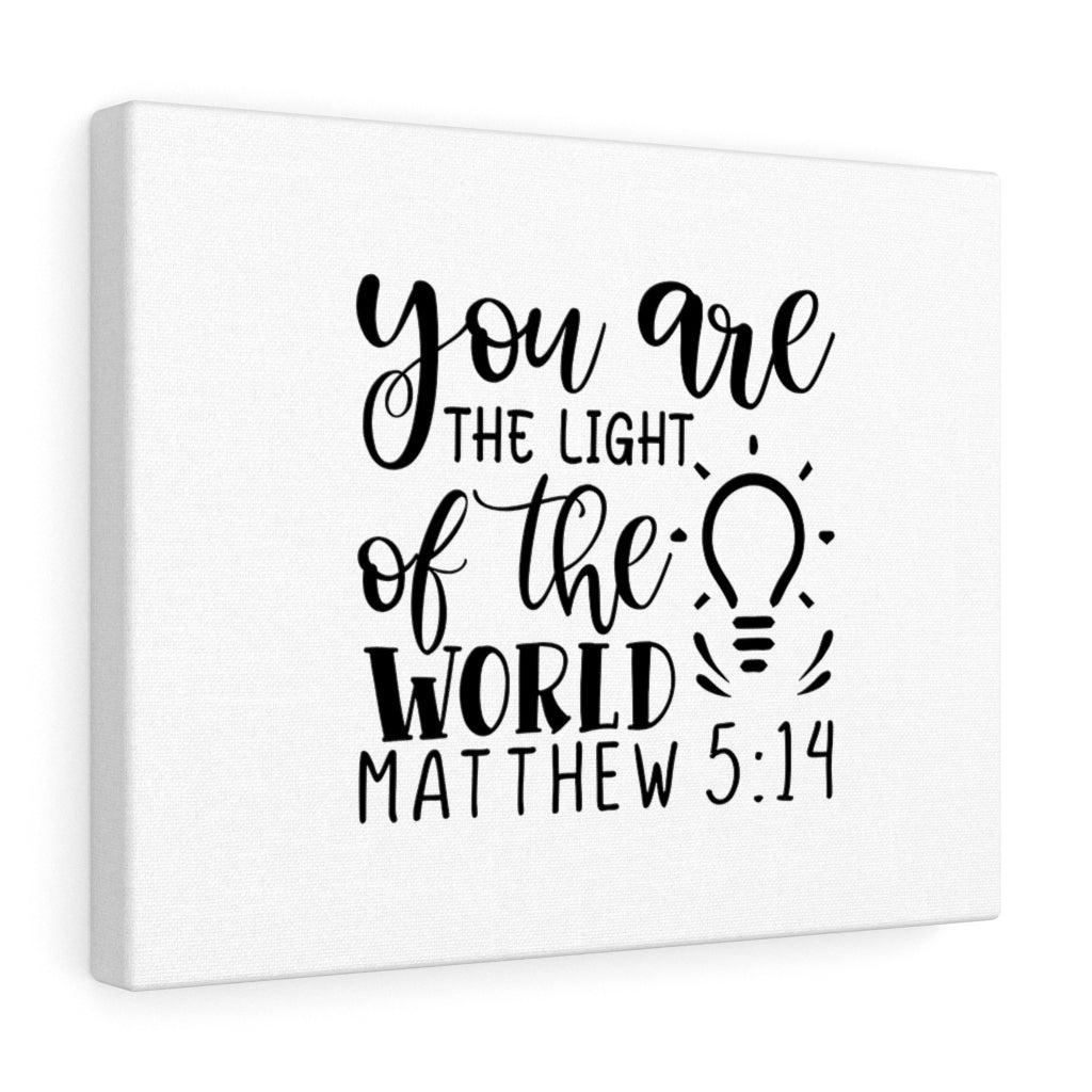 Scripture Walls The Light Of The World Matthew 5:14 Bible Verse Canvas Christian Wall Art Ready to Hang Unframed-Express Your Love Gifts
