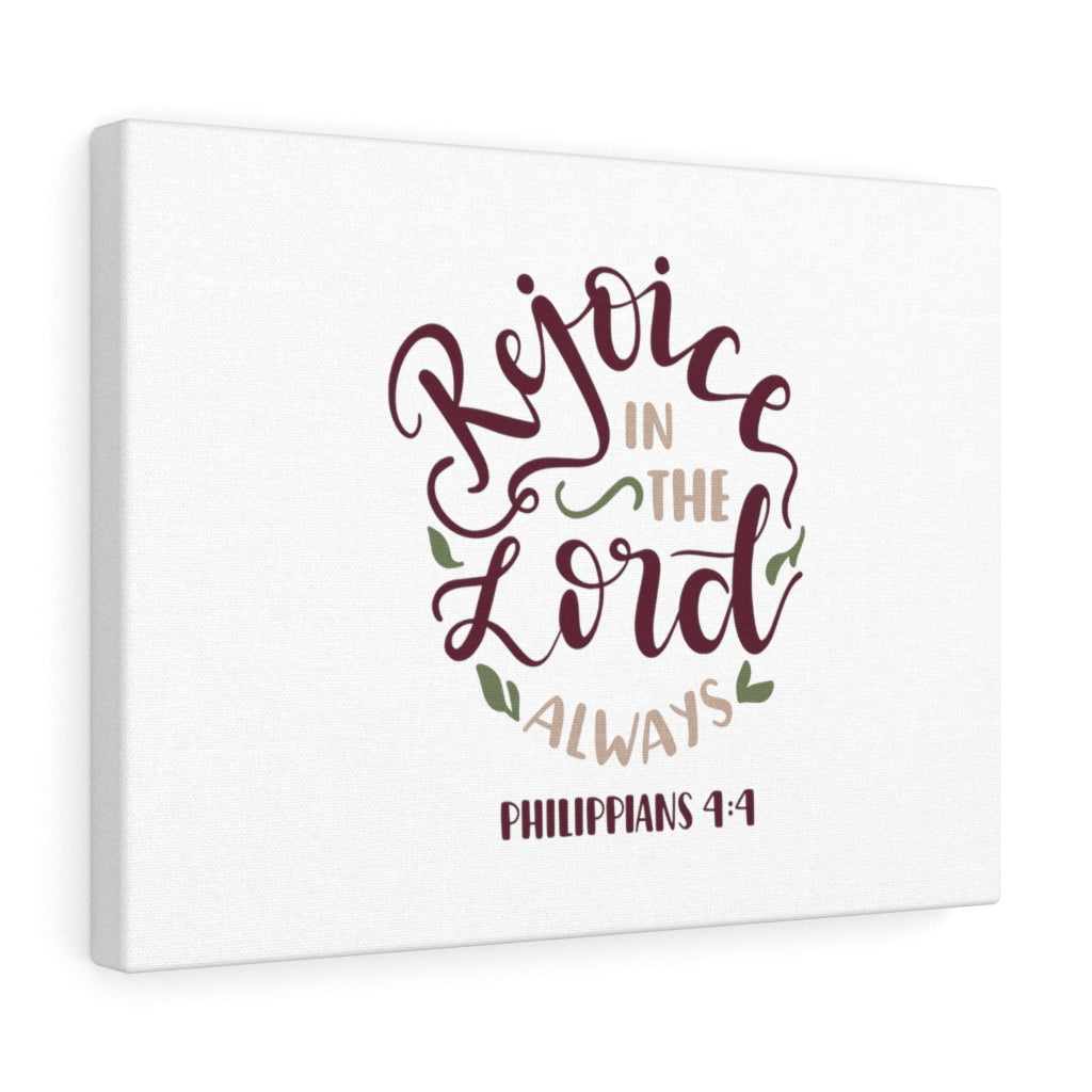 Scripture Walls The Lord Always Philippians 4:4 Bible Verse Canvas Christian Wall Art Ready to Hang Unframed-Express Your Love Gifts
