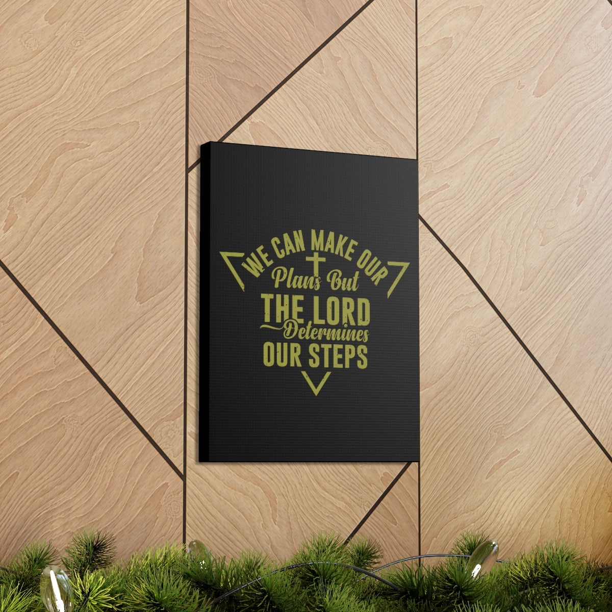 Scripture Walls The Lord Determines Psalm 119:105 Christian Wall Art Bible Verse Print Ready to Hang Unframed-Express Your Love Gifts