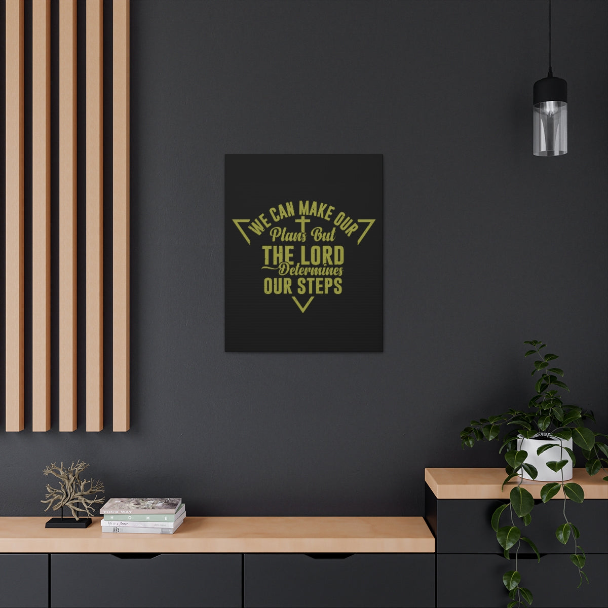 Scripture Walls The Lord Determines Psalm 119:105 Christian Wall Art Bible Verse Print Ready to Hang Unframed-Express Your Love Gifts