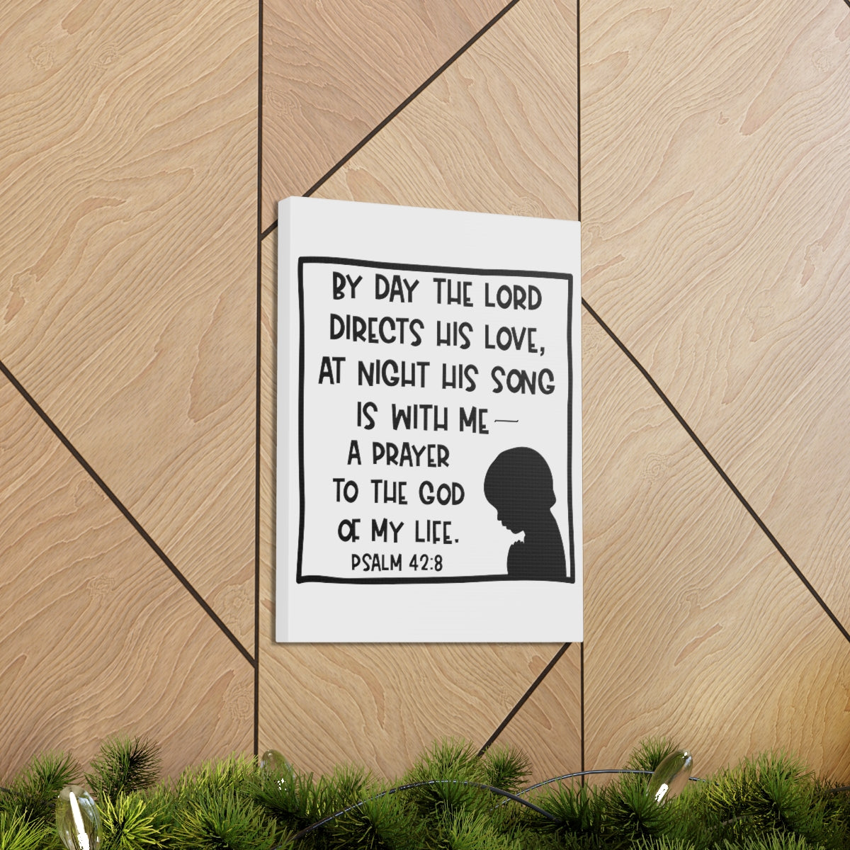 Scripture Walls The Lord Directs Psalm 42:8 Christian Wall Art Print Ready to Hang Unframed-Express Your Love Gifts