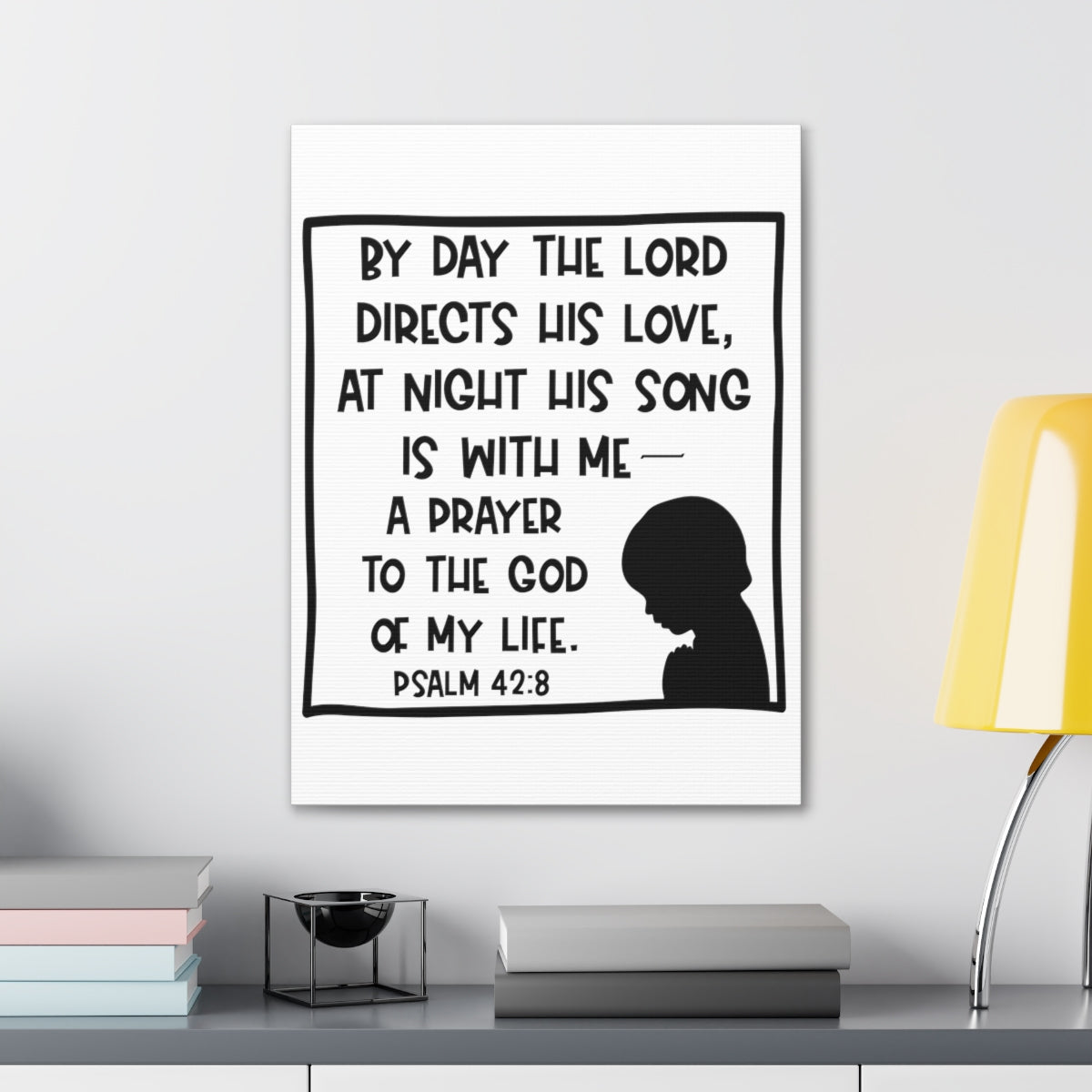 Scripture Walls The Lord Directs Psalm 42:8 Christian Wall Art Print Ready to Hang Unframed-Express Your Love Gifts