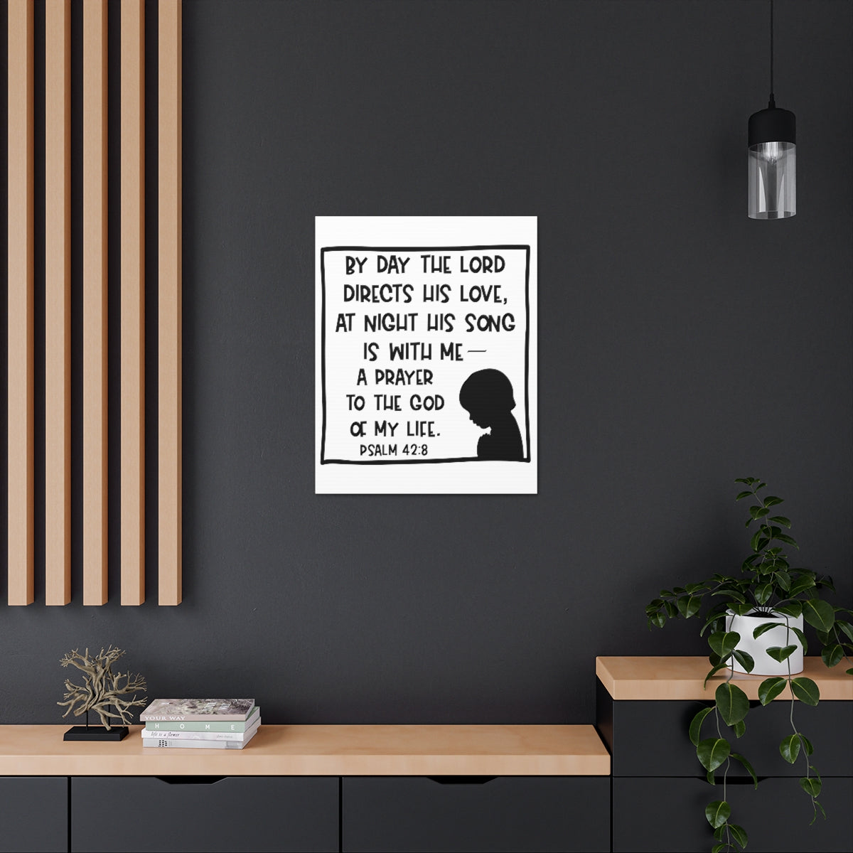 Scripture Walls The Lord Directs Psalm 42:8 Christian Wall Art Print Ready to Hang Unframed-Express Your Love Gifts