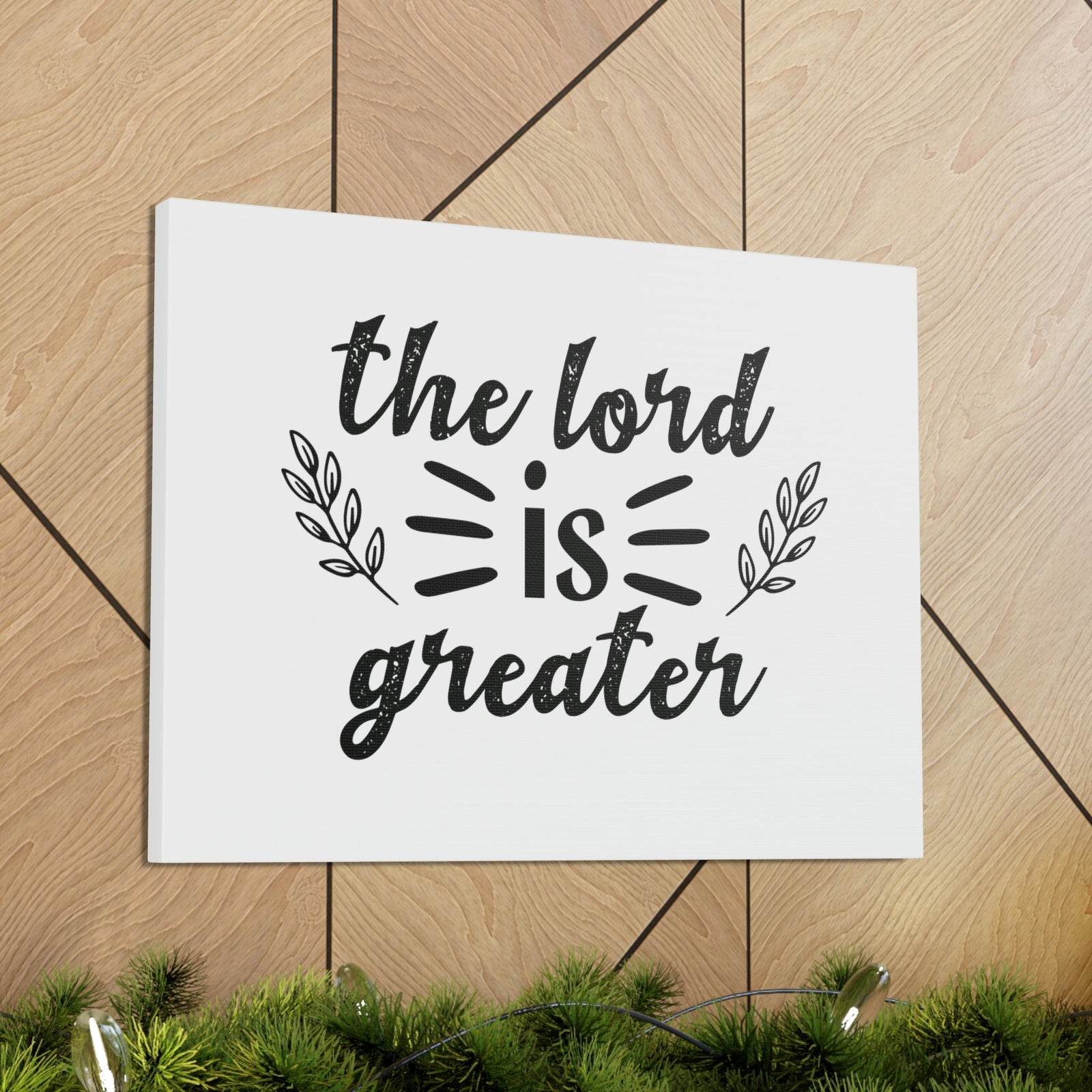 Scripture Walls The Lord Is Greater 1 John 1:5 Christian Wall Art Bible Verse Print Ready to Hang Unframed-Express Your Love Gifts