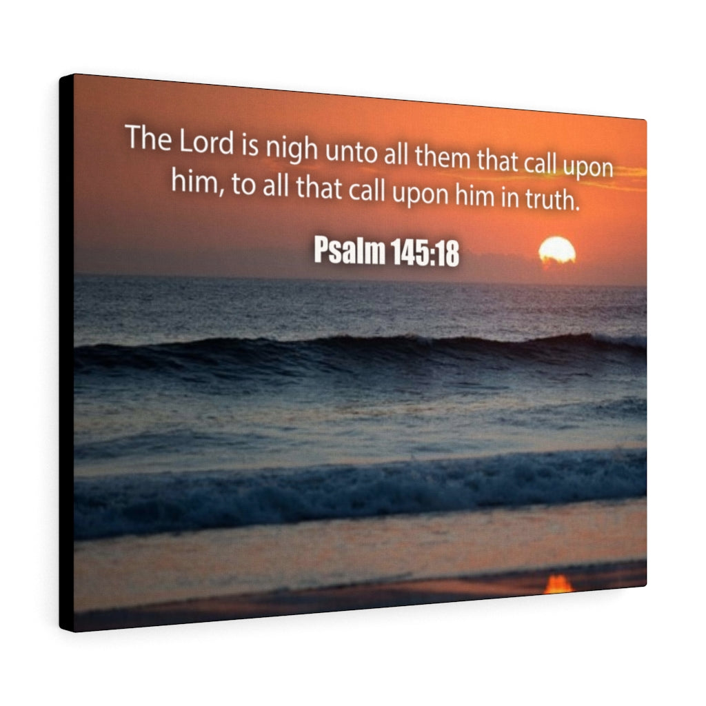 Scripture Walls The Lord is Nigh Psalm 145:18 Christian Home Decor Bible Art Unframed-Express Your Love Gifts