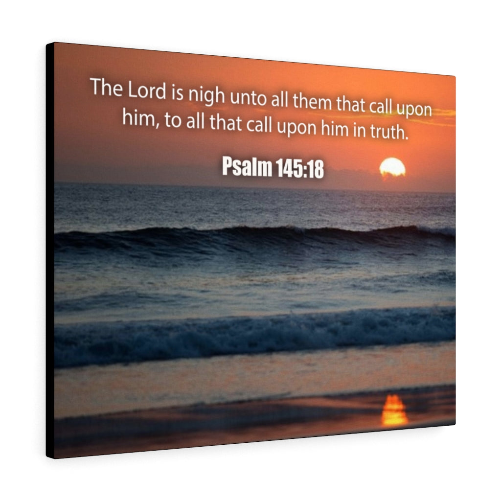 Scripture Walls The Lord is Nigh Psalm 145:18 Christian Home Decor Bible Art Unframed-Express Your Love Gifts