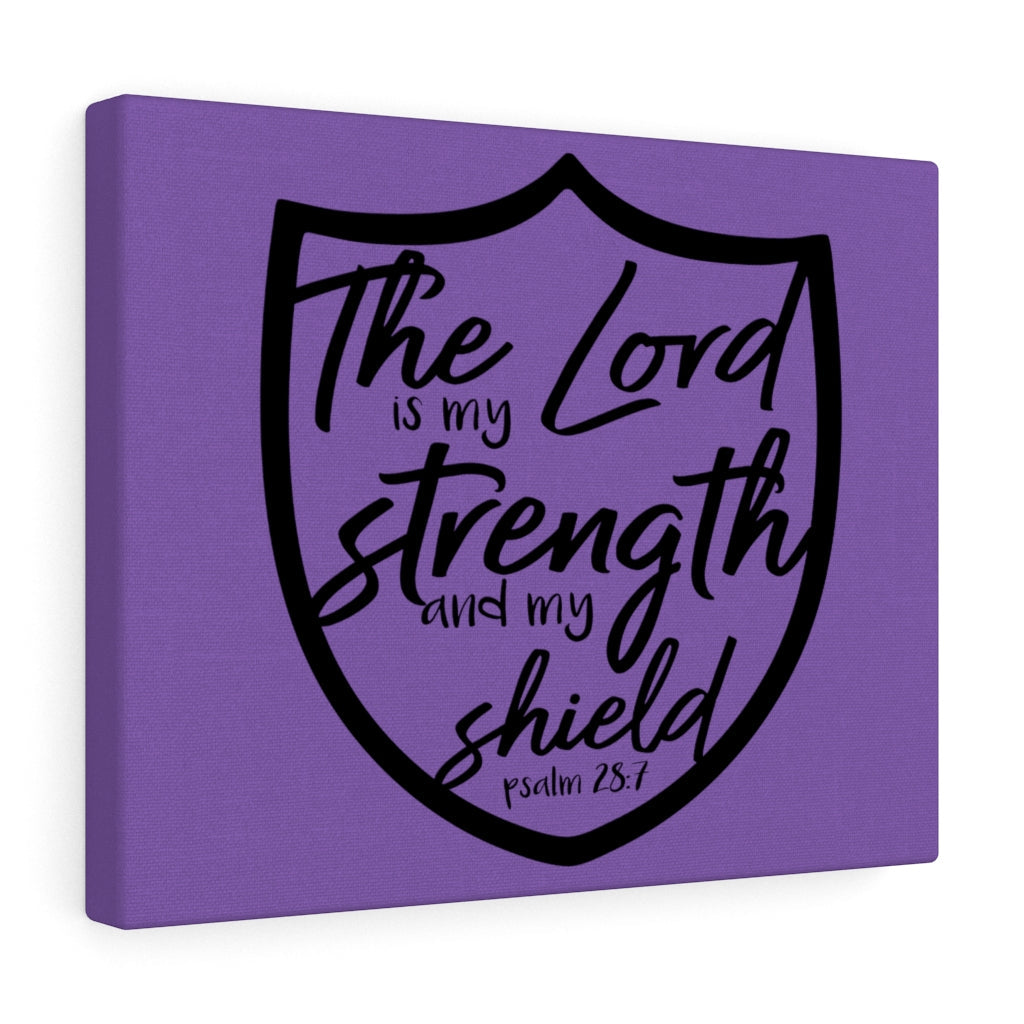 Scripture Walls The Lord Is Psalm 28:7 Bible Verse Canvas Christian Wall Art Ready to Hang Unframed-Express Your Love Gifts