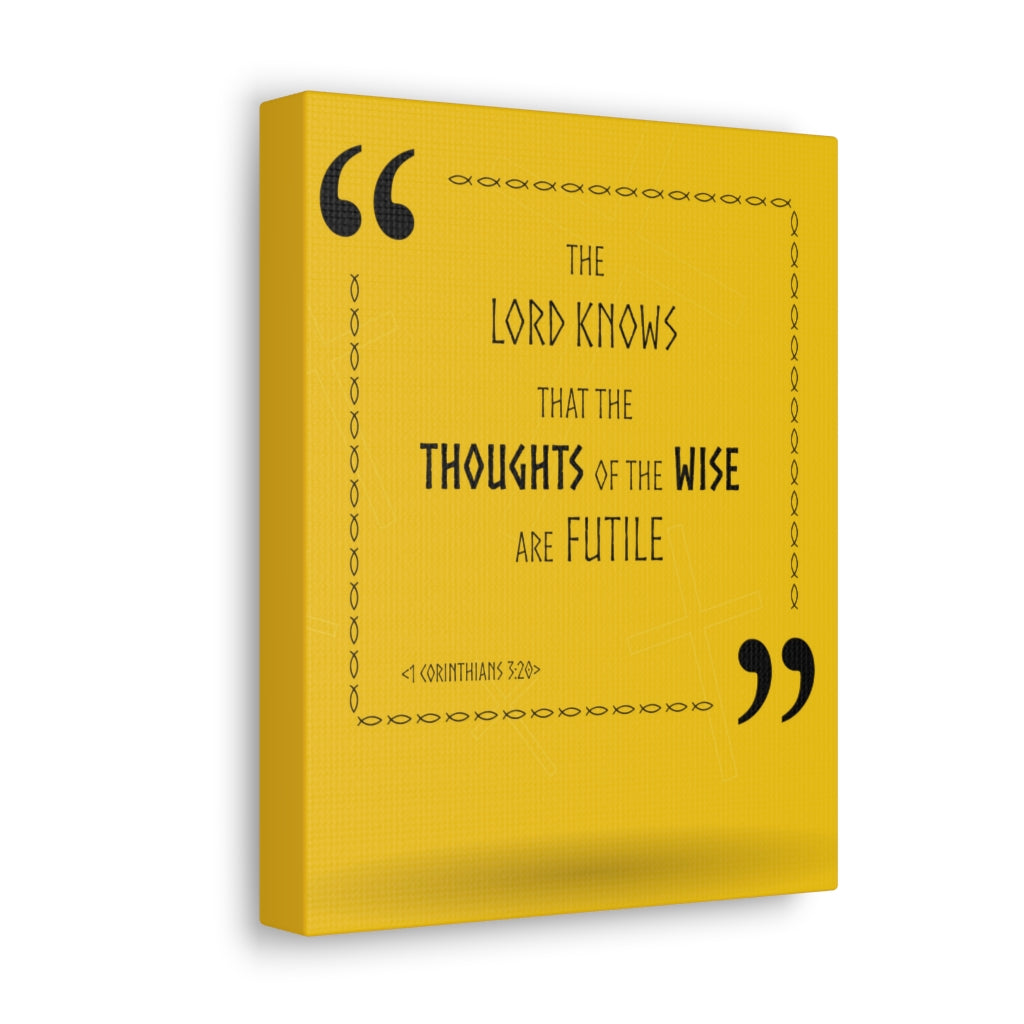 Scripture Walls The Lord Knows 1 Corinthians 3:20 Christian Wall Art Bible Verse Print Ready To Hang Unframed-Express Your Love Gifts