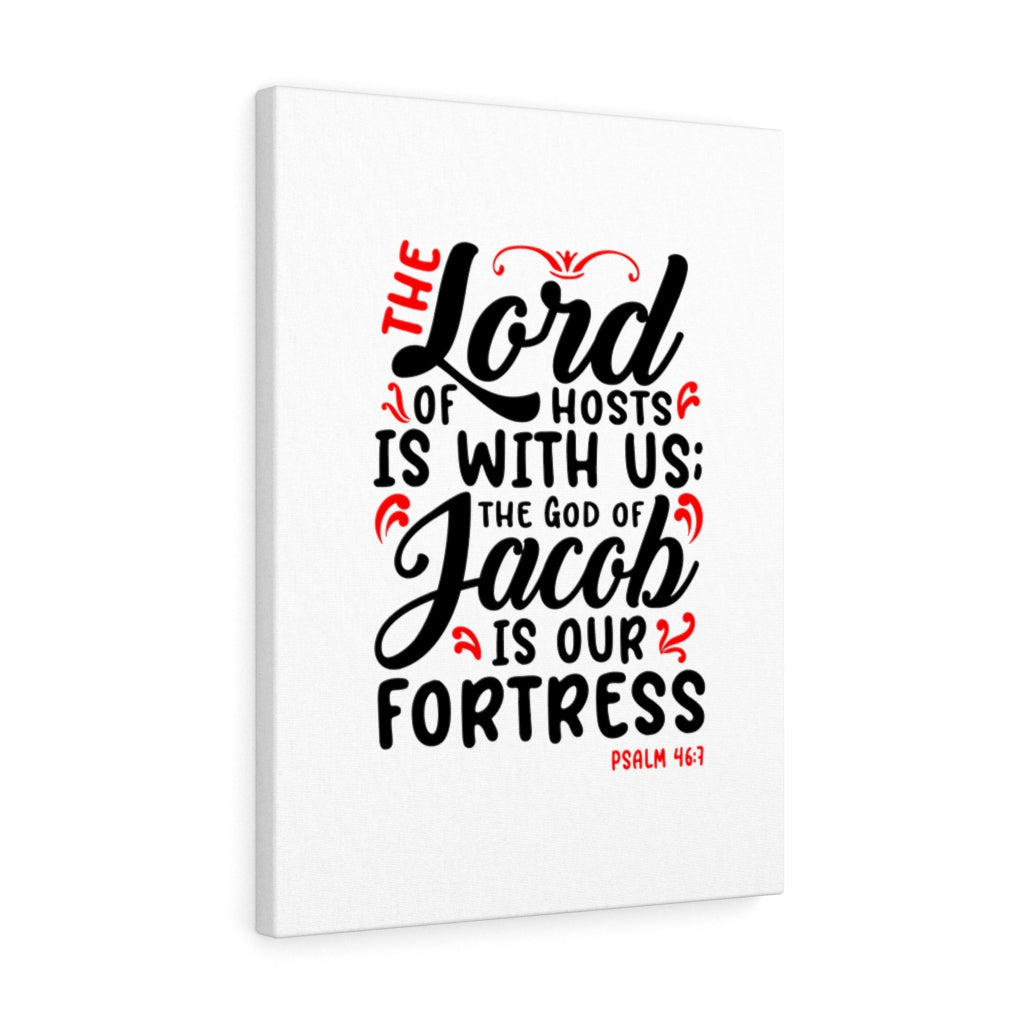 Scripture Walls The Lord Of Hosts Psalm 46:7 Bible Verse Canvas Christian Wall Art Ready to Hang Unframed-Express Your Love Gifts
