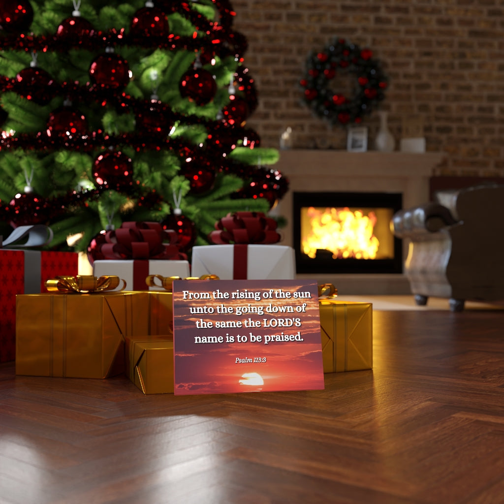 Scripture Walls The LORD's Name Psalms 113:3 Bible Verse Canvas Christian Wall Art Ready to Hang Unframed-Express Your Love Gifts