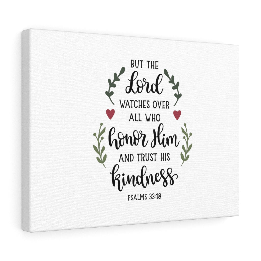 Scripture Walls The Lord Watches Over Psalms 33:18 Bible Verse Canvas Christian Wall Art Ready to Hang Unframed-Express Your Love Gifts