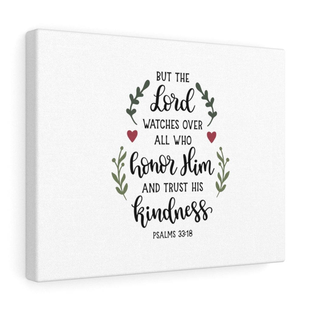 Scripture Walls The Lord Watches Over Psalms 33:18 Bible Verse Canvas Christian Wall Art Ready to Hang Unframed-Express Your Love Gifts