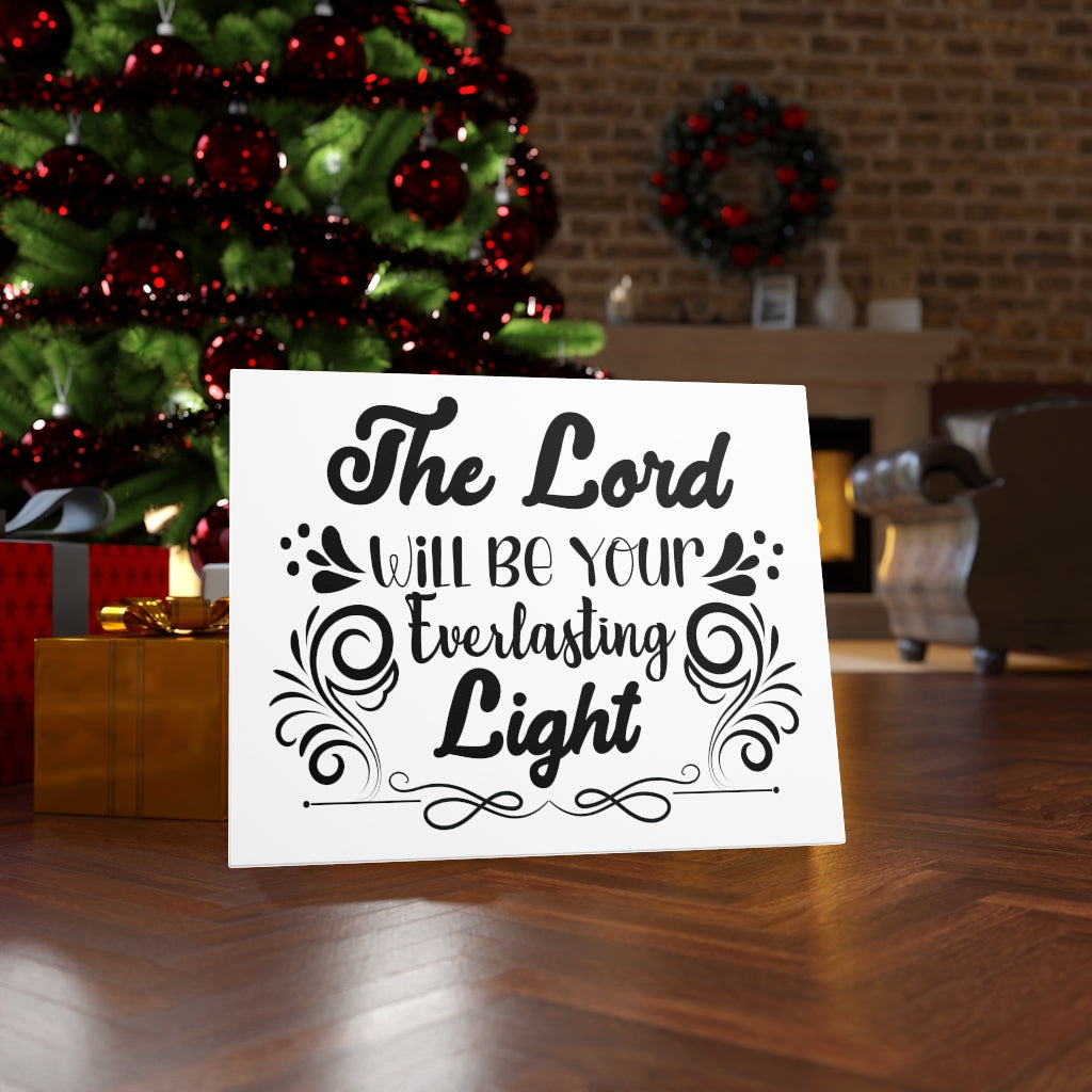Scripture Walls The Lord Will Be Your Everlasting Light Bible Verse Canvas Christian Wall Art Ready to Hang Unframed-Express Your Love Gifts