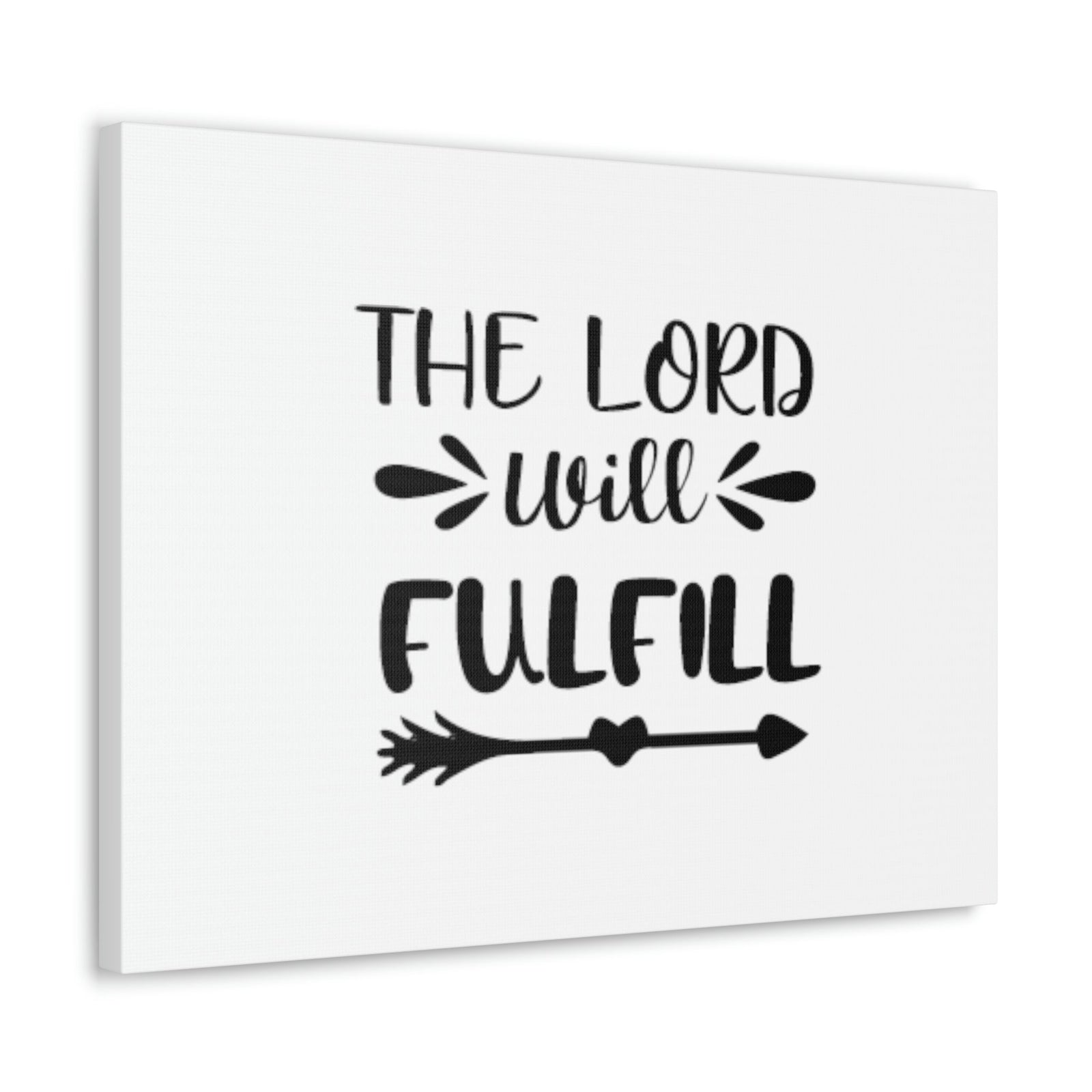 Scripture Walls The Lord Will Fulfill Psalm 138:8 Arrow Christian Wall Art Bible Verse Print Ready to Hang Unframed-Express Your Love Gifts